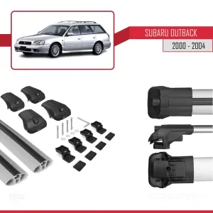 Subaru Outback 2000-2004 Arası ile uyumlu ACE-1 Ara Atkı Tavan Barı GRİ thumb 5