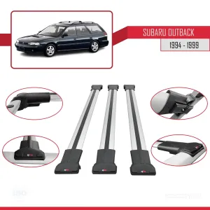 Subaru Outback 1994-1999 Arası ile uyumlu FLY Model Ara Atkı Tavan Barı GRİ 3 ADET BAR thumb 5
