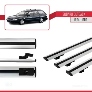 Subaru Outback 1994-1999 Arası ile uyumlu Basic Model Ara Atkı Tavan Barı GRİ 3 ADET thumb 3