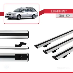 Subaru Legacy 2000-2004 Arası ile uyumlu Basic Model Ara Atkı Tavan Barı GRİ 3 ADET thumb 3