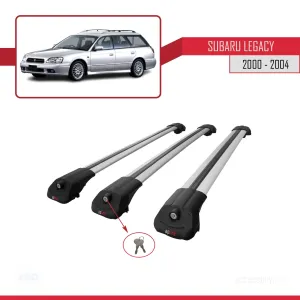 Subaru Legacy 2000-2004 Arası ile uyumlu ACE-1 Ara Atkı Tavan Barı GRİ 3 ADET BAR thumb 4