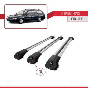 Subaru Legacy 1994-1999 Arası ile uyumlu ACE-1 Ara Atkı Tavan Barı GRİ 3 ADET BAR thumb 4