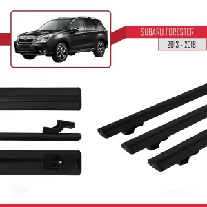 Subaru Forester 2013-2018 Arası ile uyumlu Basic Model Ara Atkı Tavan Barı SİYAH 3 ADET thumb 3
