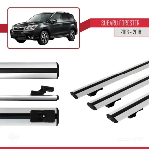 Subaru Forester 2013-2018 Arası ile uyumlu Basic Model Ara Atkı Tavan Barı GRİ 3 ADET thumb 3