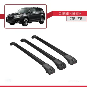 Subaru Forester 2013-2018 Arası ile uyumlu ACE-1 Ara Atkı Tavan Barı SİYAH 3 ADET BAR thumb 3