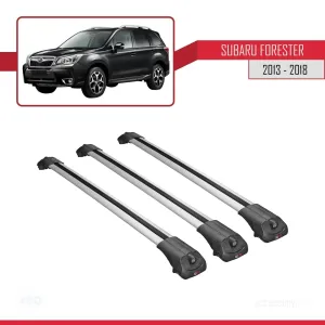 Subaru Forester 2013-2018 Arası ile uyumlu ACE-1 Ara Atkı Tavan Barı GRİ 3 ADET BAR thumb 3