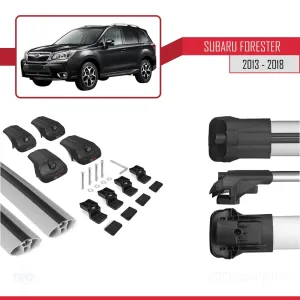 Subaru Forester 2013-2018 Arası ile uyumlu ACE-1 Ara Atkı Tavan Barı GRİ thumb 5
