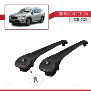 Subaru Forester (SK) 2019 ve Sonrası ile uyumlu ACE-1 Ara Atkı Tavan Barı SİYAH thumb 4