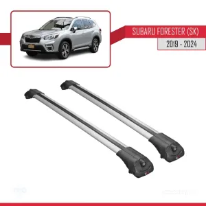 Subaru Forester (SK) 2019 ve Sonrası ile uyumlu ACE-1 Ara Atkı Tavan Barı GRİ thumb 3