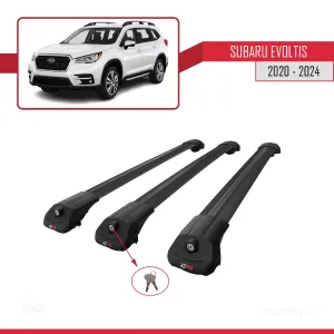Subaru Evoltis 2020 ve Sonrası ile uyumlu ACE-1 Ara Atkı Tavan Barı SİYAH 3 ADET BAR thumb 4