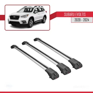 Subaru Evoltis 2020 ve Sonrası ile uyumlu ACE-1 Ara Atkı Tavan Barı GRİ 3 ADET BAR thumb 3