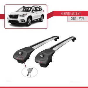 Subaru Ascent 2019 ve Sonrası ile uyumlu ACE-1 Ara Atkı Tavan Barı GRİ thumb 4