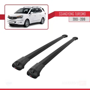 Ssangyong Turismo 2013-2019 Arası ile uyumlu ACE-1 Ara Atkı Tavan Barı SİYAH thumb 3