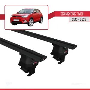 Ssangyong Tivoli 2015-2023 Arası ile uyumlu ACE-4 Ara Atkı Tavan Barı SİYAH thumb 4