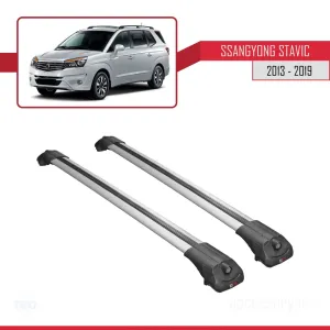 Ssangyong Stavic 2013-2019 Arası ile uyumlu ACE-1 Ara Atkı Tavan Barı GRİ thumb 3
