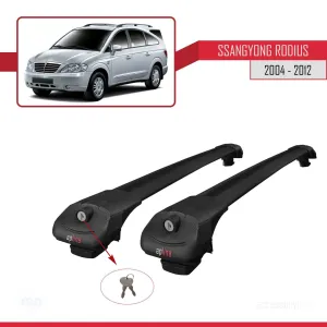 Ssangyong Rodius 2004-2012 Arası ile uyumlu ACE-1 Ara Atkı Tavan Barı SİYAH thumb 4
