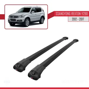 Ssangyong Rexton (Y290) 2012-2017 Arası ile uyumlu ACE-1 Ara Atkı Tavan Barı SİYAH thumb 3