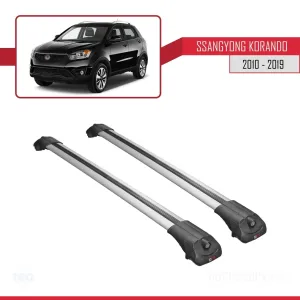 Ssangyong Korando (C) 2010-2019 Arası ile uyumlu ACE-1 Ara Atkı Tavan Barı GRİ thumb 3