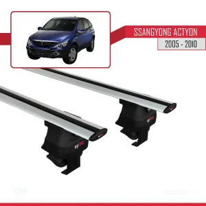 Ssangyong Actyon 2005-2010 Arası ile uyumlu ACE-4 Ara Atkı Tavan Barı GRİ thumb 2