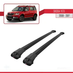 Skoda Yeti 2009-2017 Arası ile uyumlu ACE-1 Ara Atkı Tavan Barı SİYAH thumb 3