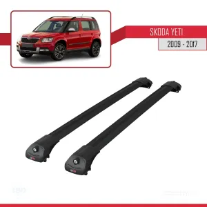 Skoda Yeti 2009-2017 Arası ile uyumlu ACE-1 Ara Atkı Tavan Barı SİYAH thumb 3