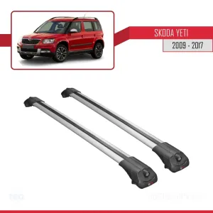 Skoda Yeti 2009-2017 Arası ile uyumlu ACE-1 Ara Atkı Tavan Barı GRİ thumb 3