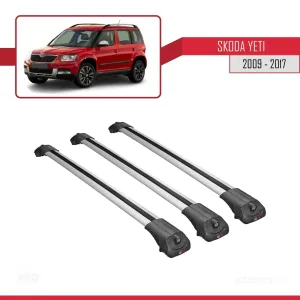 Skoda Yeti 2009-2017 Arası  ile uyumlu ACE-1 Ara Atkı Tavan Barı GRİ 3 ADET BAR thumb 3