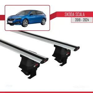 Skoda Scala 2019 ve Sonrası ile uyumlu ACE-4 Ara Atkı Tavan Barı GRİ thumb 3