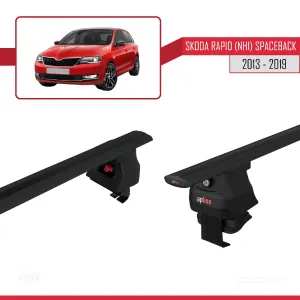 Skoda Rapid (NH1) Spaceback 2013-2019 Arası ile uyumlu ACE-4 Ara Atkı Tavan Barı SİYAH thumb 5