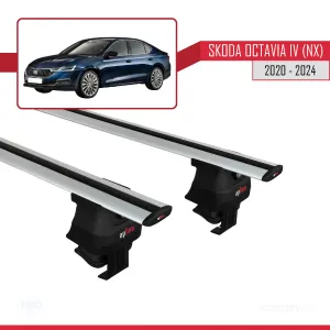 Skoda Octavia IV (NX) 2020 ve Sonrası ile uyumlu ACE-4 Ara Atkı Tavan Barı GRİ thumb 3