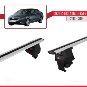 Skoda Octavia III (5E) 2013-2019 Arası ile uyumlu ACE-4 Ara Atkı Tavan Barı GRİ thumb 3