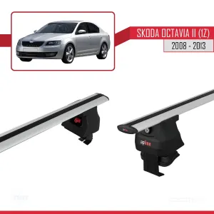 Skoda Octavia II (1Z) 2008-2013 Arası ile uyumlu ACE-4 Ara Atkı Tavan Barı GRİ thumb 3