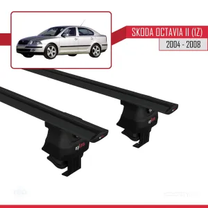 Skoda Octavia II (1Z) 2004-2008 Arası ile uyumlu ACE-4 Ara Atkı Tavan Barı SİYAH thumb 4