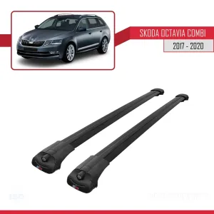 Skoda Octavia COMBI 2017-2020 Arası ile uyumlu ACE-1 Ara Atkı Tavan Barı SİYAH thumb 3