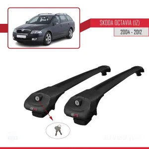 Skoda Octavia (1Z) 2004-2012 Arası ile uyumlu ACE-1 Ara Atkı Tavan Barı SİYAH thumb 4
