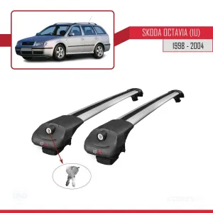 Skoda Octavia (1U) 1998-2004 Arası ile uyumlu ACE-1 Ara Atkı Tavan Barı GRİ thumb 4