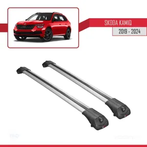 Skoda Kamiq 2019 ve Sonrası ile uyumlu ACE-1 Ara Atkı Tavan Barı GRİ thumb 3