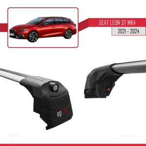 Seat LEON MK4 (KL1/KL8) ST 2021 ve Sonrası ile uyumlu ACE-2 Ara Atkı Tavan Barı GRİ thumb 5