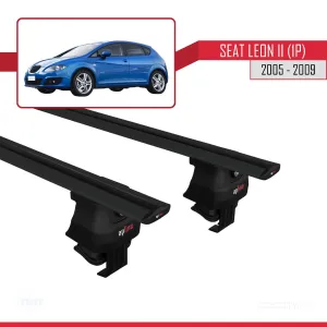 Seat Leon II (1P) 2005-2009 Arası ile uyumlu ACE-4 Ara Atkı Tavan Barı SİYAH thumb 4