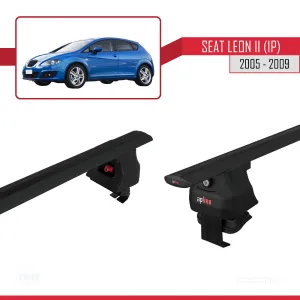 Seat Leon II (1P) 2005-2009 Arası ile uyumlu ACE-4 Ara Atkı Tavan Barı SİYAH thumb 5