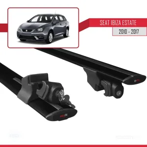 Seat Ibiza ST 2010-2017 Arası ile uyumlu HOOK Model Anahtar Kilitli Ara Atkı Tavan Barı SİYAH thumb 5