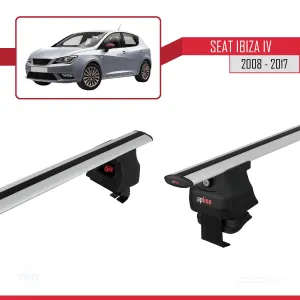 Seat Ibiza IV 2008-2017 Arası ile uyumlu ACE-4 Ara Atkı Tavan Barı GRİ thumb 3
