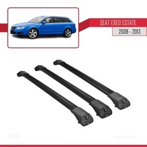 Seat Exeo 3R9 2009-2013 Arası ile uyumlu ACE-1 Ara Atkı Tavan Barı SİYAH 3 ADET BAR thumb 3