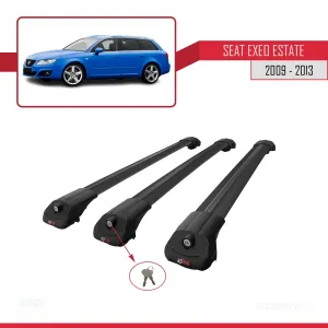 Seat Exeo 3R9 2009-2013 Arası ile uyumlu ACE-1 Ara Atkı Tavan Barı SİYAH 3 ADET BAR thumb 4