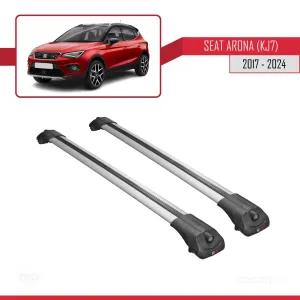 Seat Arona (KJ7) 2017 ve Sonrası ile uyumlu ACE-1 Ara Atkı Tavan Barı GRİ thumb 3