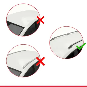 Saab 9-5 (YS3E) 1998-2010 Arası ile Uyumlu FLY Model Ara Atkı Tavan Barı SİYAH thumb 3