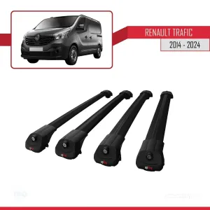 Renault Trafic 2014 ve Sonrası ile uyumlu ACE-1 Ara Atkı Tavan Barı SİYAH 4 ADET BAR thumb 4