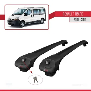 Renault Trafic 2001-2014 Arası ile uyumlu ACE-1 Ara Atkı Tavan Barı SİYAH thumb 4