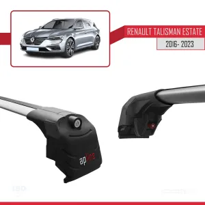 Renault Talisman Estate 2016-2023 Arası ile uyumlu ACE-2 Ara Atkı Tavan Barı GRİ thumb 4