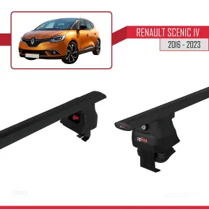 Renault Scenic IV 2016-2023 Arası ile uyumlu ACE-4 Ara Atkı Tavan Barı SİYAH thumb 5